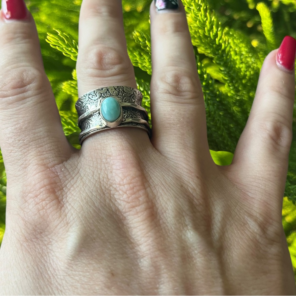 Larimar Spinner Ring - image 4